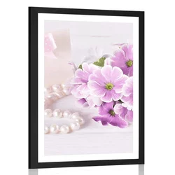 Plakat s paspartujem luksuzno darilni set - 30x45 silver