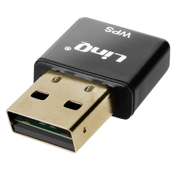 LINQ 300 Mb/s USB WiFi kljuc, mini WiFi adapter, izjemno kompaktna velikost, LinQ - črna, (21262087)
