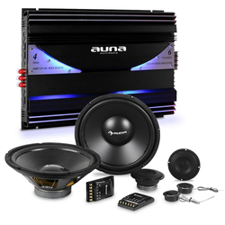 AUNA CS COMP 10, HIFI SESTAV ZA AVTO, KOMPLETNO OZVOČENJE/6-KANALNI KONČNI OJAČEVALNIK (PL-5699-3662)