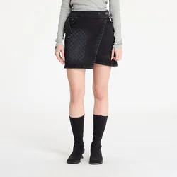 Krilo Daily Paper Mongram Wrap Denim Skirt Black S