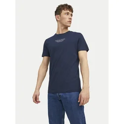 JACK & JONES Majica JPRArchie  mornarska / bela