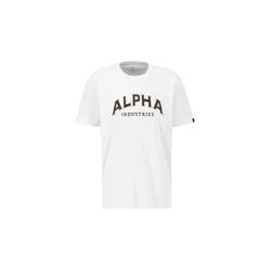 ALPHA INDUSTRIES Majica College oranžna/črna/bela