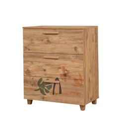 Hanah Home Komoda Leva Gravis Leaf, 80x95x43 cm, Braon