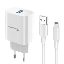 Kucni punjac KONFULON Joko C87 3A sa kablom USB na iPhone Lightning 1m