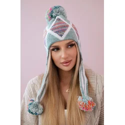 Womens cap with long ears Eunika K322 mint