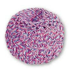 Lanena vrvica trikolorne barve 40g