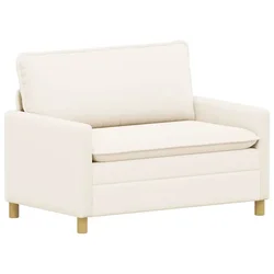 Vidaxl Kavč Krem 126 x 81 x 87,5 cm Blago