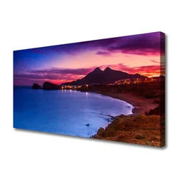 tulup.si Slika na platnu Sea beach mountain landscape 100x50 cm