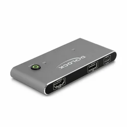 Delock KVM stikalo 2x1 USB TipC DP/HDMI 8K 11486