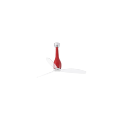 FARO 32002 – plafonski ventilator ETERFAN, crveni/proziran, prečnik 128 cm + daljinsko upravljanje