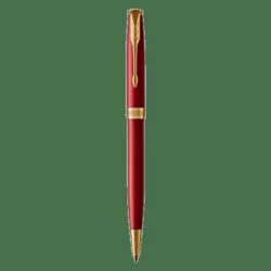 PARKER Sonnet Red Lacquer GT Ballpoint -1931476 Crvena/Zlatna, Srednje tanki vrh (Medium), Crno mastilo, 1 kom