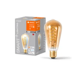 LEDVANCE SMART+ LEDVANCE SMART WiFi E27 8W Edison zlato 822-850 - Steklo