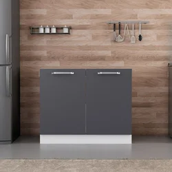 Hanah Home kuhinjski element Minar 4149, 100 cm, beli / antracit