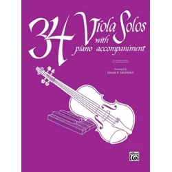 LESINSKY:34 VIOLA SOLOS WITH PIANO ACCOMPANIMENT