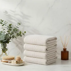 Lessentiel Maison Set peškira, 4 komada, Beli