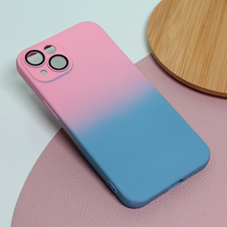 TERACELL Maska za iPhone 13 6.1 Rainbow Spring roze-plava