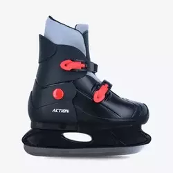 Action Klizaljke za dečake Hard shell, Crne