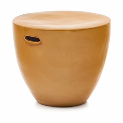 Keramična okrogla vrtna mizica o 46 cm Mesquida – Kave Home
