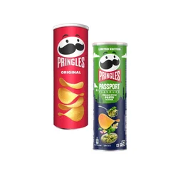 Pringles Čips Original, 165 g+Pringles Čips, Italijanski pesto, 165 g