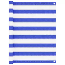 Balkonski zastor plavo-bijeli 90 x 500 cm HDPE