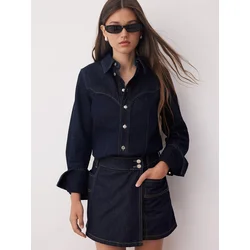 Trendyol Milla ženska suknja model Twoaw26Sr00021, tamnoplava-tamnoplava