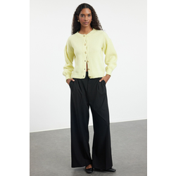 Trendyol Yellow Boucle Knitwear Cardigan