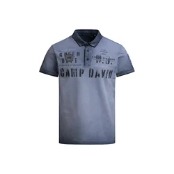 CAMP DAVID Majica marine / pegasto črna
