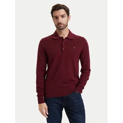 Tommy Hilfiger Pulover MW0MW36519 Bordo rdeča Regular Fit
