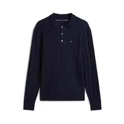 TOMMY HILFIGER Pulover temno modra