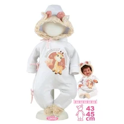 Llorens M844-82 oblačila za dojenčkovo punčko NEW BORN velikosti 43-45 cm