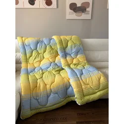 Jorgan mikrofiber D10, 140x190cm, Plavo-žuti