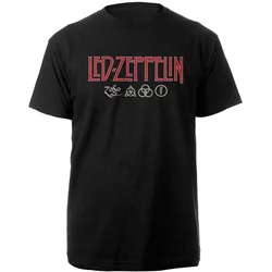 Led Zeppelin Unisex majica Logo & Symbols L