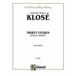 KLOSE: 14 ETUDES OP.18 CLARINETTE NOTE