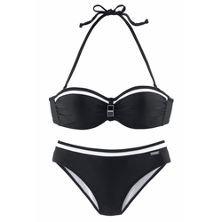 LASCANA Bikini, črna