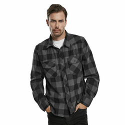 Moška srajca BRANDIT - Srajca s kockastim vzorcem - 4002-black+charcoal