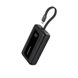Anker Zolo Powerbank 20000 mAh, 30W z vgrajenim kablom USB-C, črn