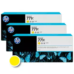 HP 771C Yellow Tinta 3-Pack (B6Y34A)