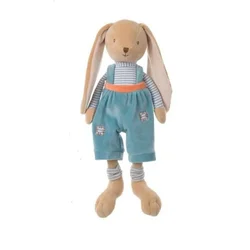 BK BUNNY BROTHERS - zajec - modre hlače (30cm) Bukowski Design