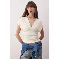 Trendyol Milla Ženska bluza, Krem