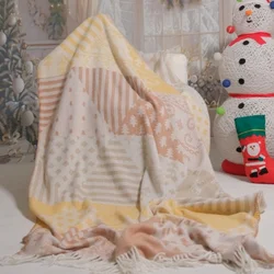 Dekordom skc25660bb Ćebe acrylic plus 200x220 pastel christmas ( 025384 )