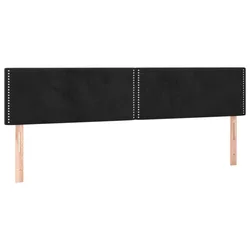 Vidaxl Box spring postelja z vzmetnico črna 200x200 cm žamet