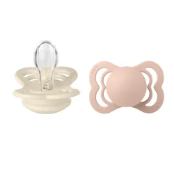 Bibs varalica Suprime SiliconeBlush & Ivory, 6-18m