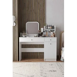 Hanah Home Sto za šminkanje Harmony 2 Square, 124 x 135 x 40 cm, Beli