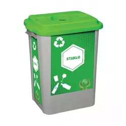 NEMKAR  Kanta za selekciju otpada STAKLO zelena CAK 4002