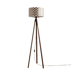 Opviq AYD 3462 Podna lampa, Crno-Bela