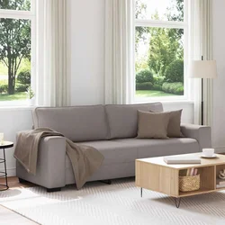 Trosjed Sofa Taupe 220x77x82 cm Tkanina