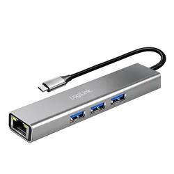 slomart USB 3.2 Hub 3xUSB-A + Gigabit Ethernet