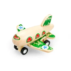 Pino drveni avion na potez – zeleni
