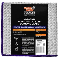 MOJE AUTO Detailer mikrofiber krpa za staklo 40x40 cm, vafla struktura