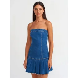 Dilvin Obleka moder denim
